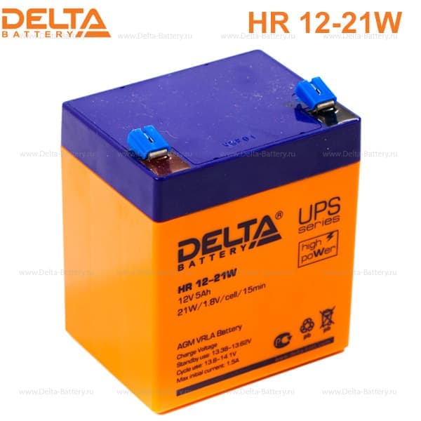  AGM - HR12 -21W, 12 5  9070107 1,8  "Delta Battery"