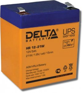  AGM - HR12 -21W 12 5  9070107 1,8  "Delta Battery"