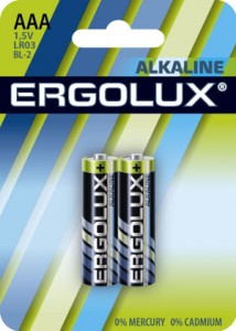  AAA - LR03  Alkaline 1.2 V BP-2 "Ergolux"