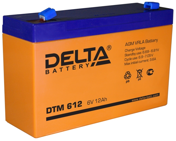  AGM - DTM612 6 12 15150100 1,85 "Delta Battery"