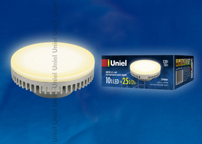  LED - T111-FR-10W-230V-GX70-2700K  "Uniel" (10/20)