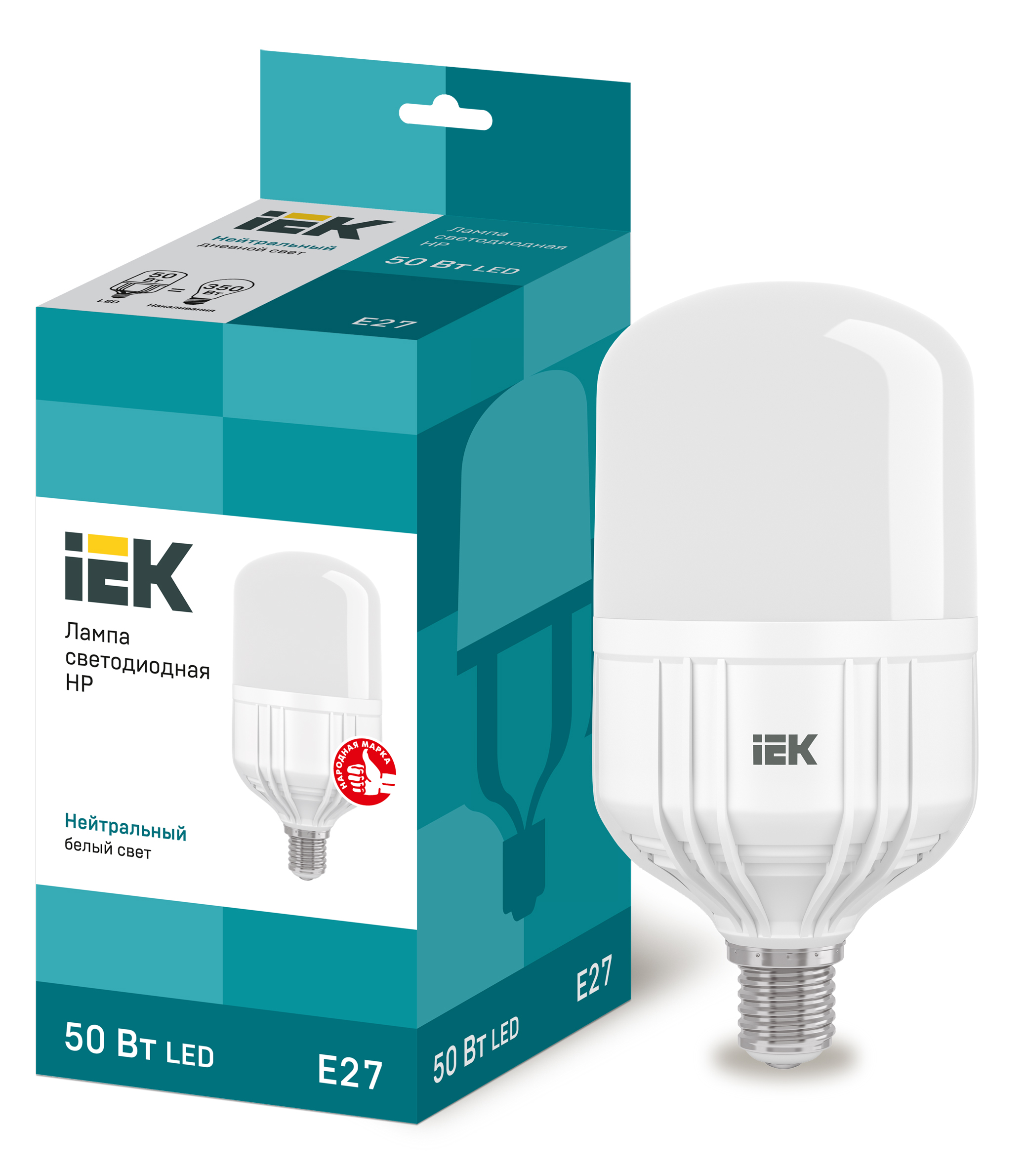 50W HP LED - T140-FR-50W-230V-E27-4000K "IEK" (1/10)