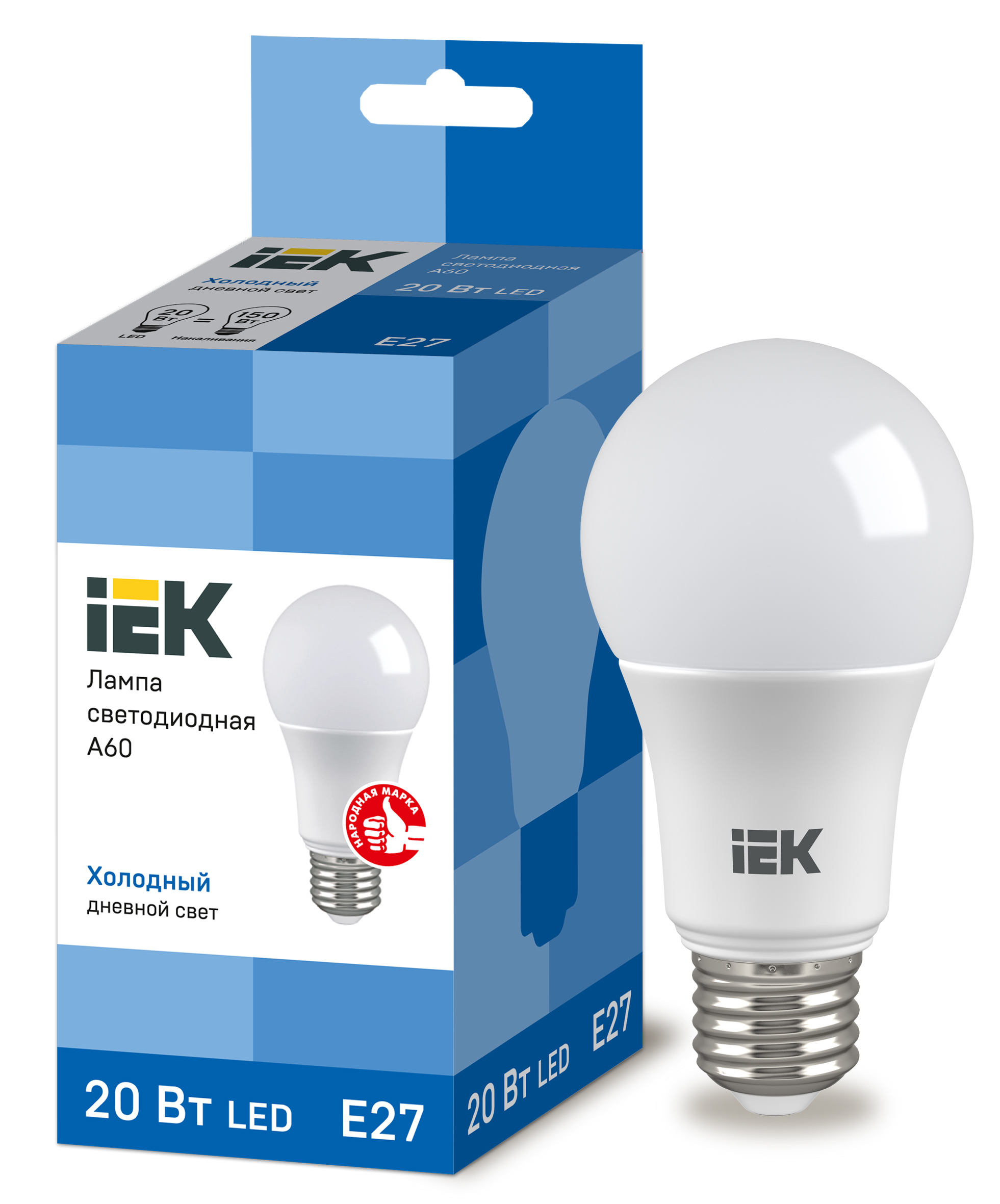 LED - A60-FR-20W-230V-E27-6500K "IEK" (10/100)