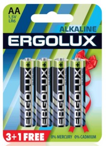  AA - LR6  Alkaline 1.2 V BP-3+1 "Ergolux"